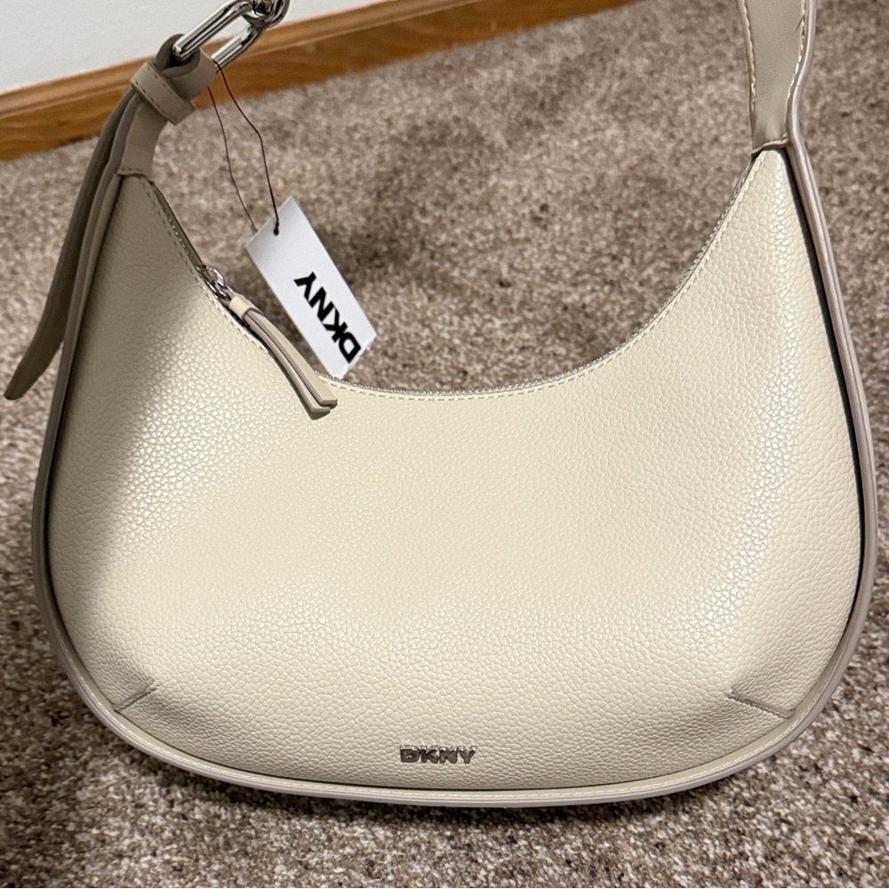DKNY Light Taupe Medium Hobo Bag